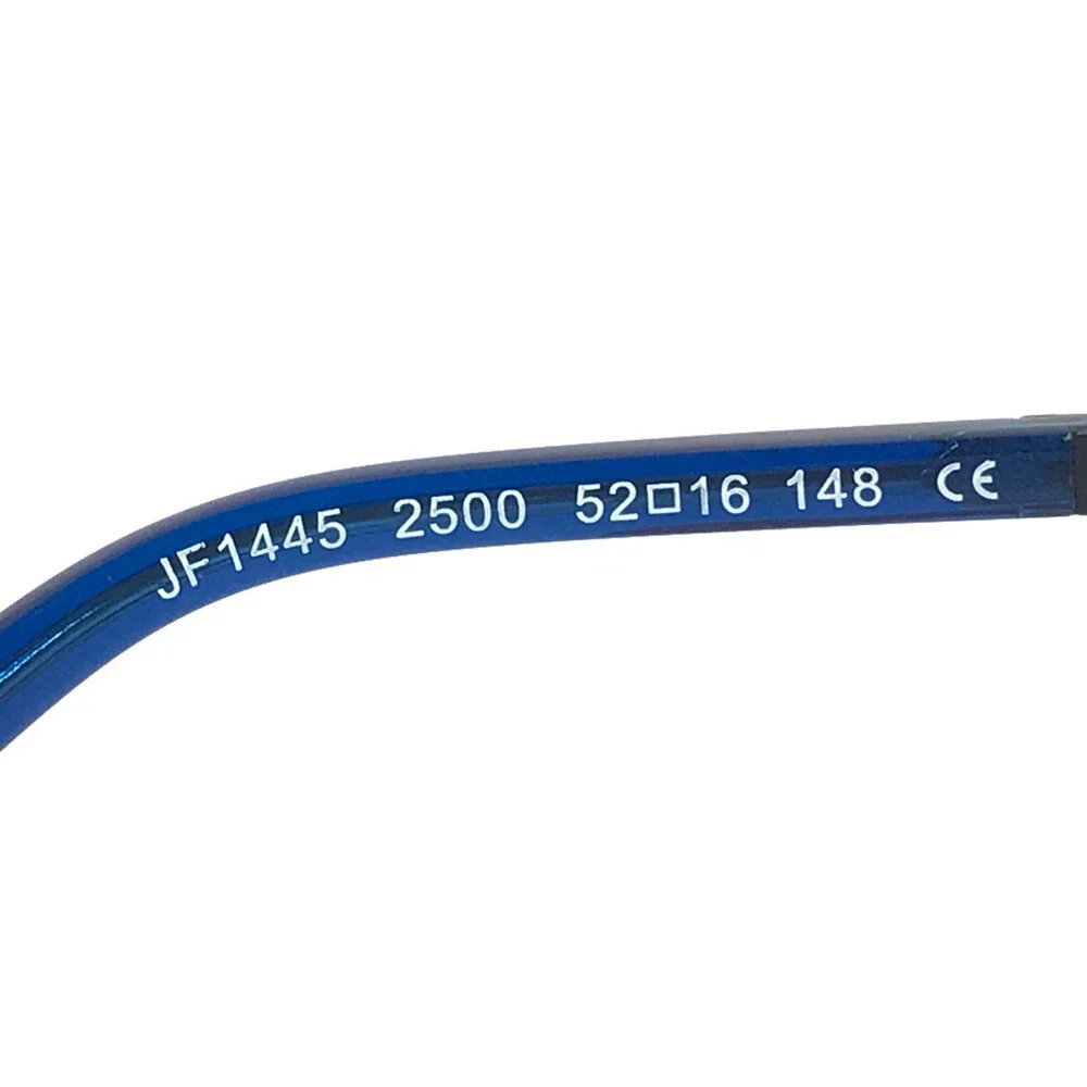 J.F. Rey Eyeglasses Frames JF1445 2500 Blue Black Matte Satin Square 52-16-148